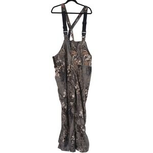 Gamehide Mens Camouflage Mossy Oak Insulated Bib Overalls Hunting Work Size 2XL